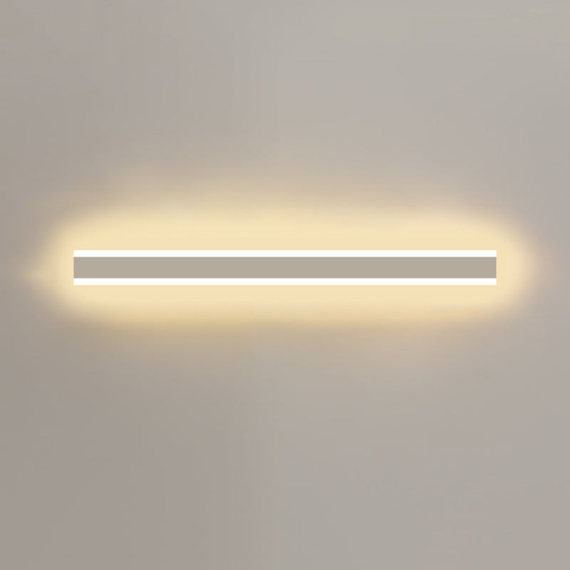 Metal Linear Shape Wall Light Modern Style 1-Light Wall Mounted Light