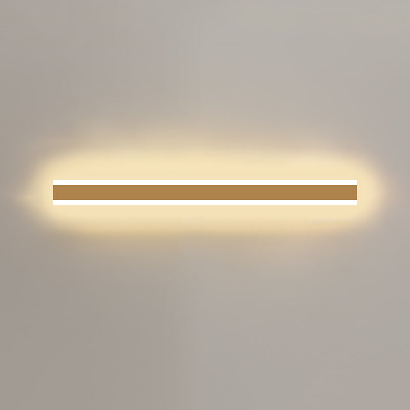 Metal Linear Shape Wall Light Modern Style 1-Light Wall Mounted Light