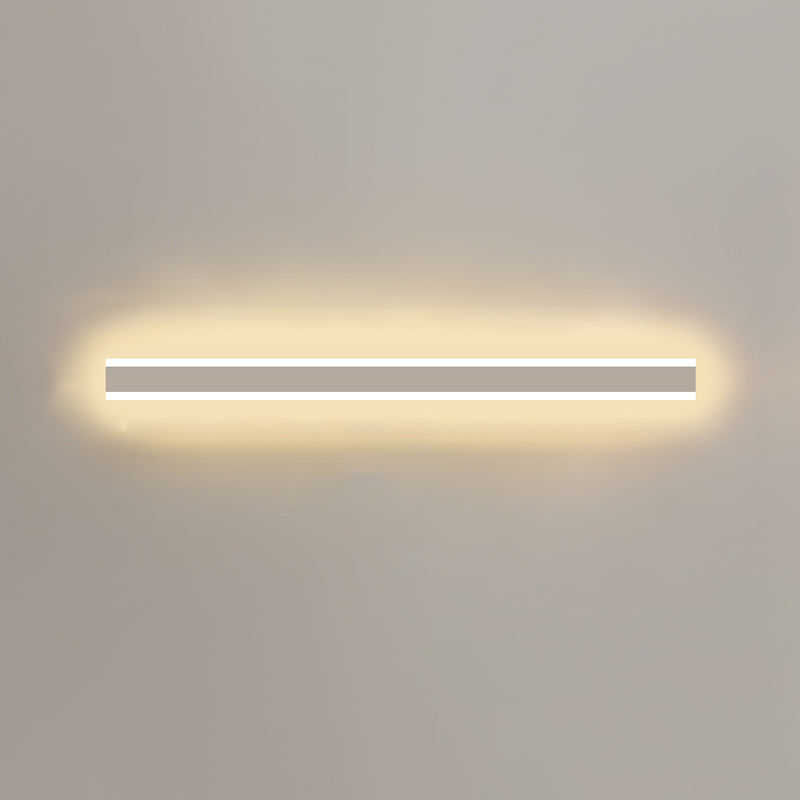 Metal Linear Shape Wall Light Modern Style 1-Light Wall Mounted Light