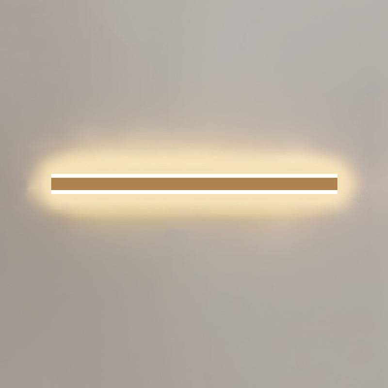 Metal Linear Shape Wall Light Modern Style 1-Light Wall Mounted Light
