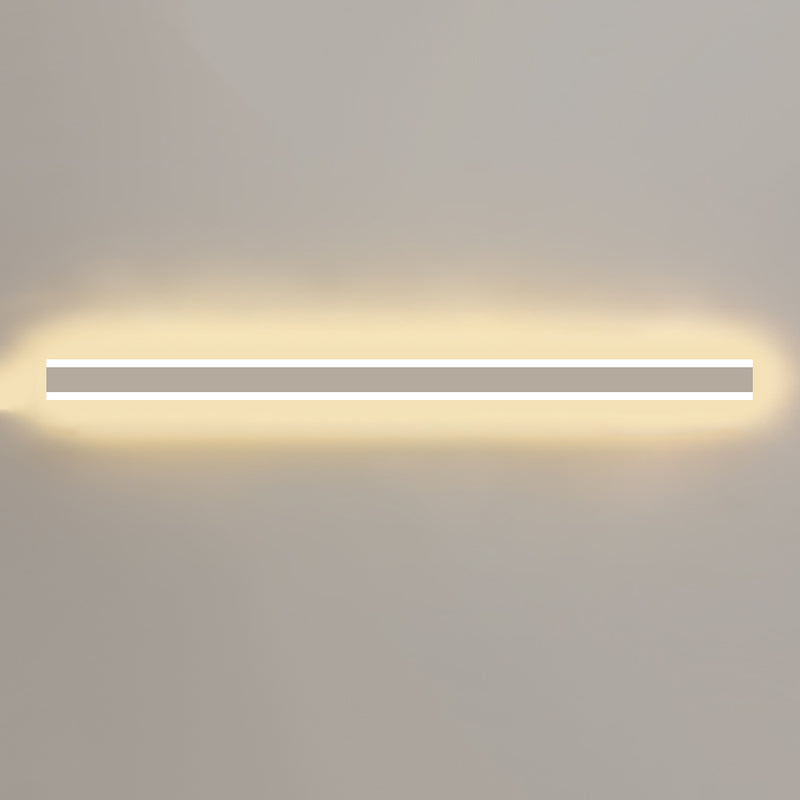 Metal Linear Shape Wall Light Modern Style 1-Light Wall Mounted Light