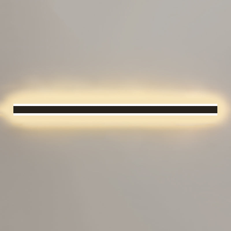 Metal Linear Shape Wall Light Modern Style 1-Light Wall Mounted Light