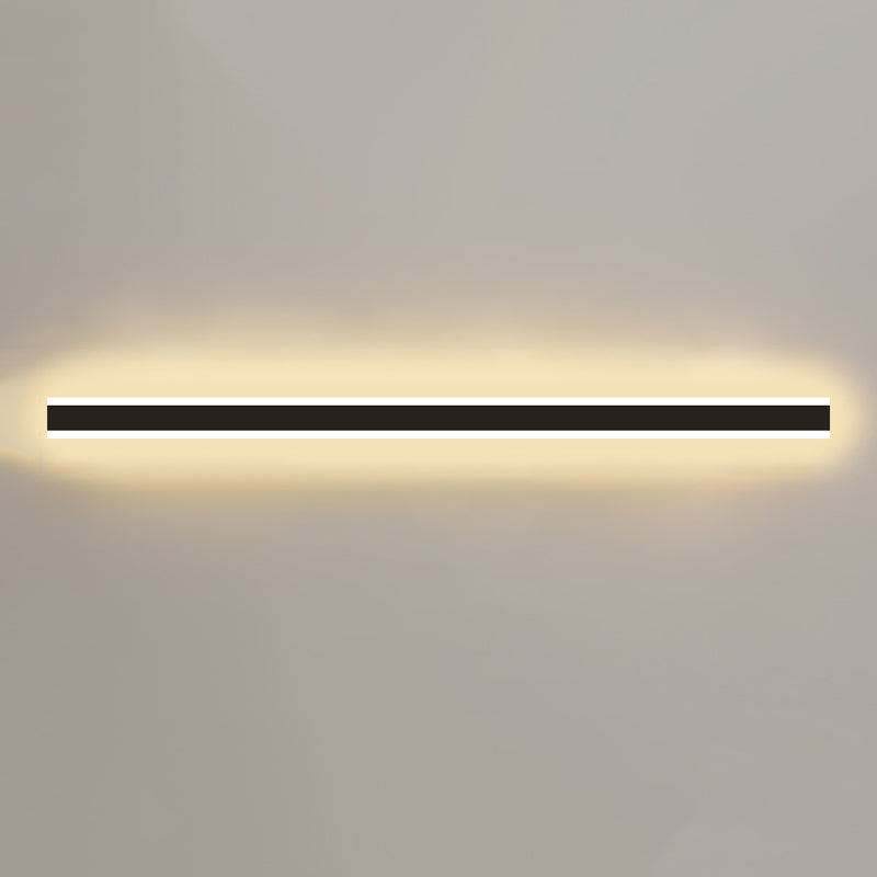 Metal Linear Shape Wall Light Modern Style 1-Light Wall Mounted Light