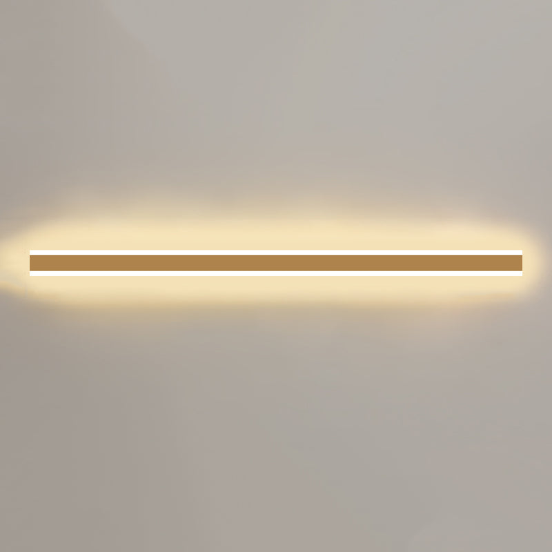 Metal Linear Shape Wall Light Modern Style 1-Light Wall Mounted Light