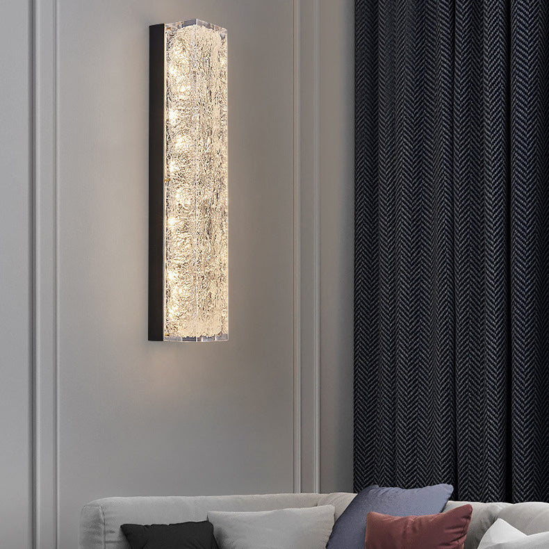 Modern Style Geometry Shape Wall Sconce Metal 1 Light Sconce Lighting for Living Room