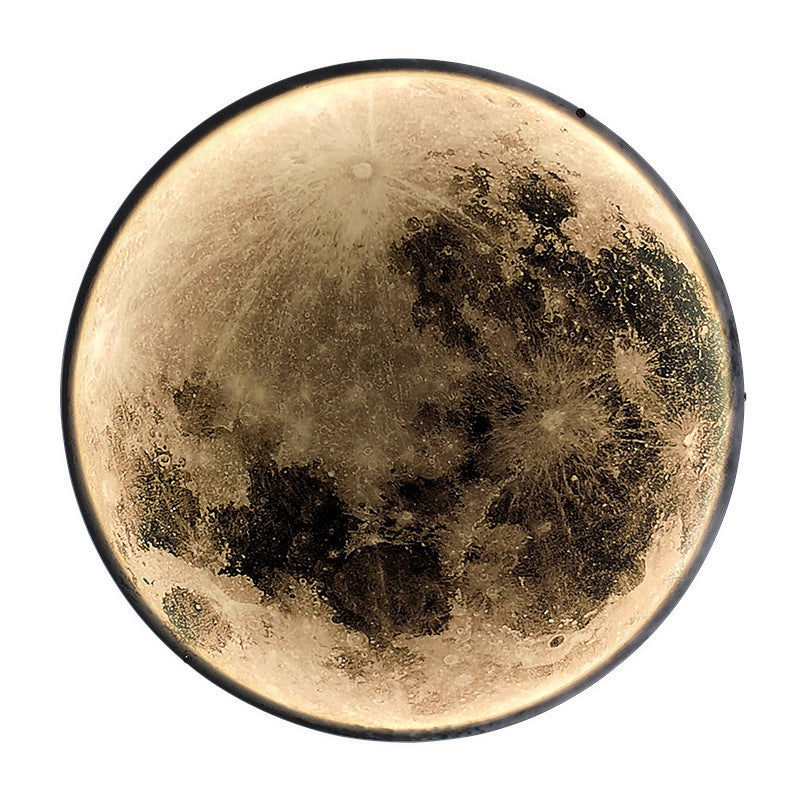 Modern Style Wall Light Sconce Creative Moon-shaped Wall Light Fixture for Bedroom