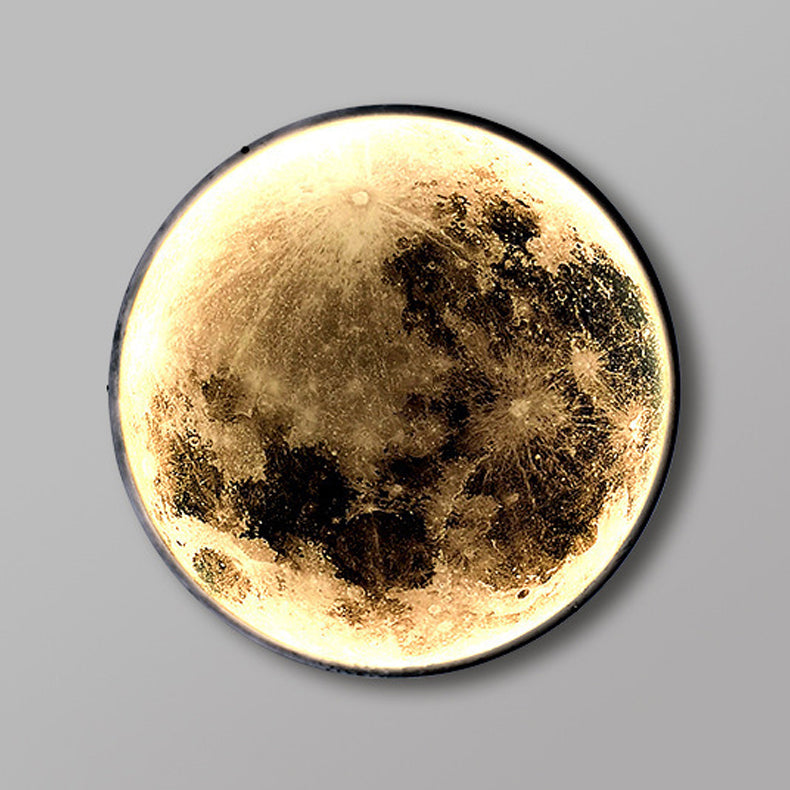 Modern Style Wall Light Sconce Creative Moon-shaped Wall Light Fixture for Bedroom