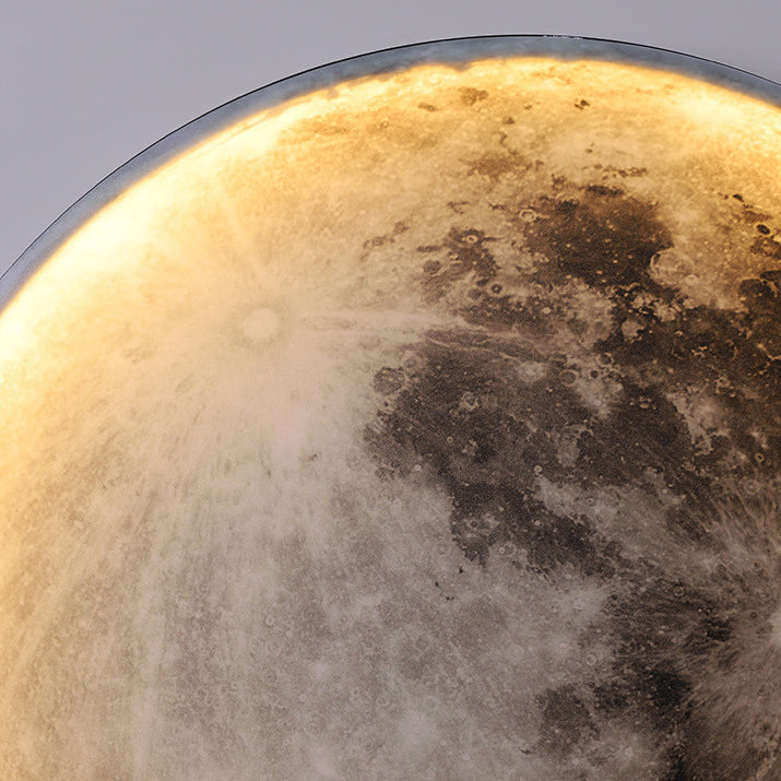 Modern Style Wall Light Sconce Creative Moon-shaped Wall Light Fixture for Bedroom