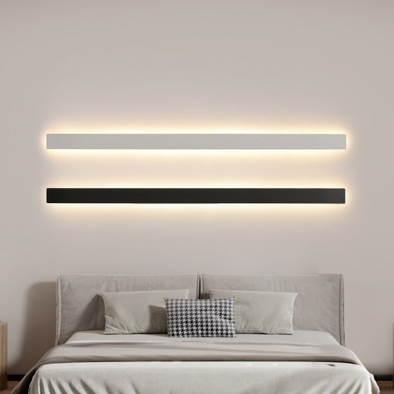 Metal Linear Shape Wall Light Modern 1-Light Wall Mounted Light Fixtures