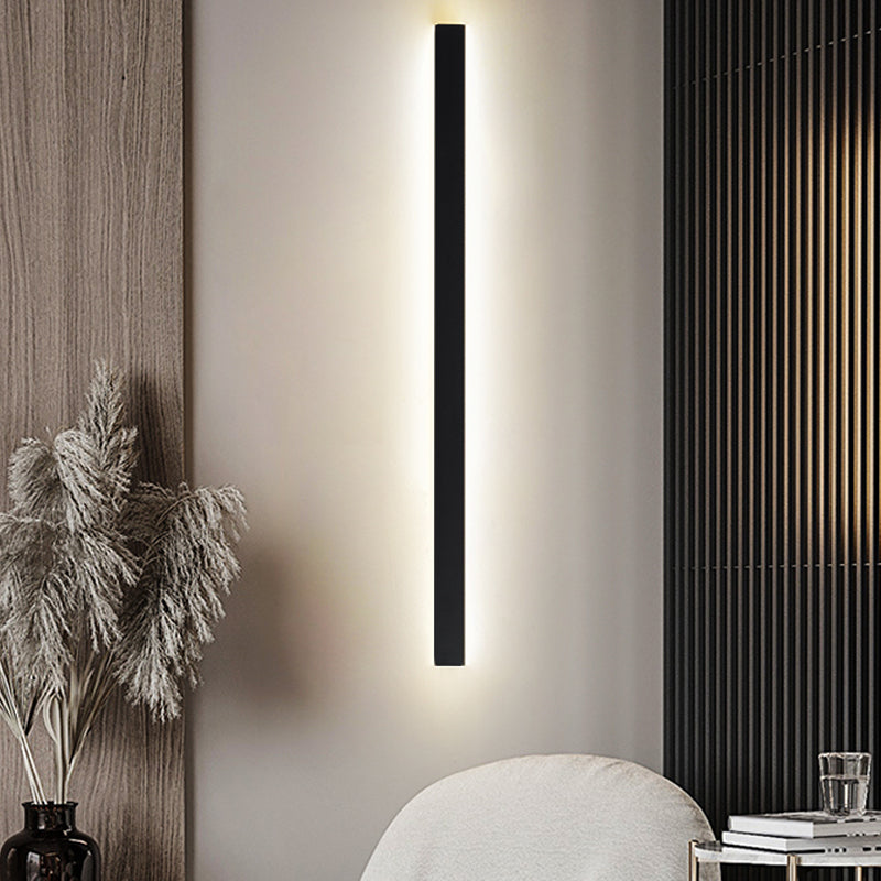 Metal Linear Shape Wall Light Modern 1-Light Wall Mounted Light Fixtures