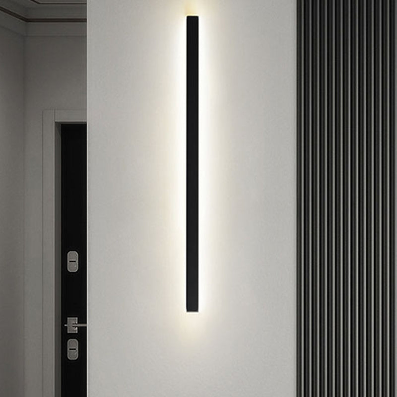 Metal Linear Shape Wall Light Modern 1-Light Wall Mounted Light Fixtures