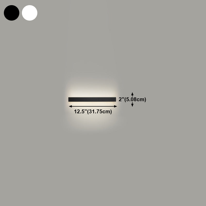 Metal Linear Shape Wall Light Modern 1-Light Wall Mounted Light Fixtures