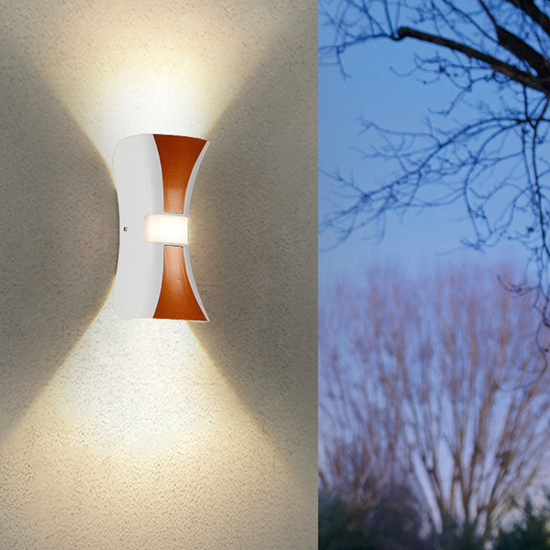 Metal Geometric Shape Wall Light Modern 2-Lights Wall Mounted Light Fixture