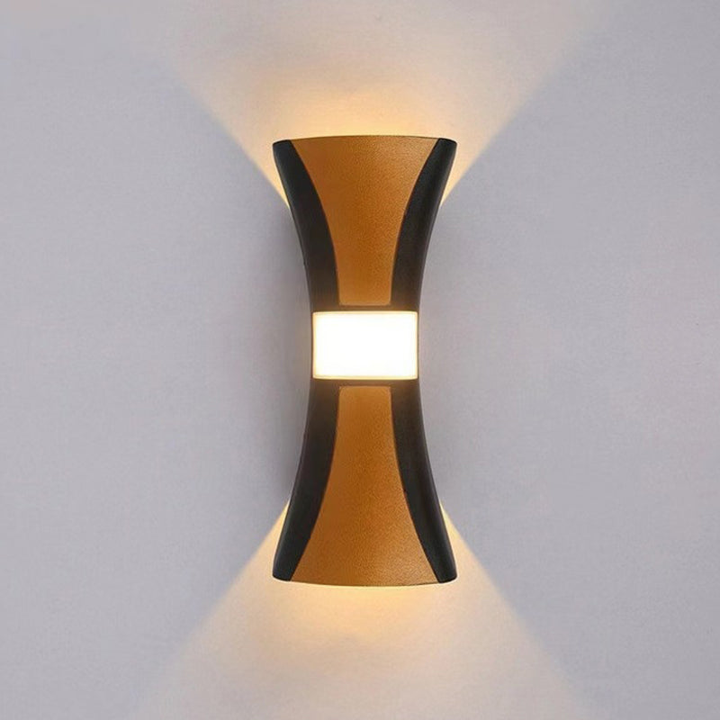 Metal Geometric Shape Wall Light Modern 2-Lights Wall Mounted Light Fixture