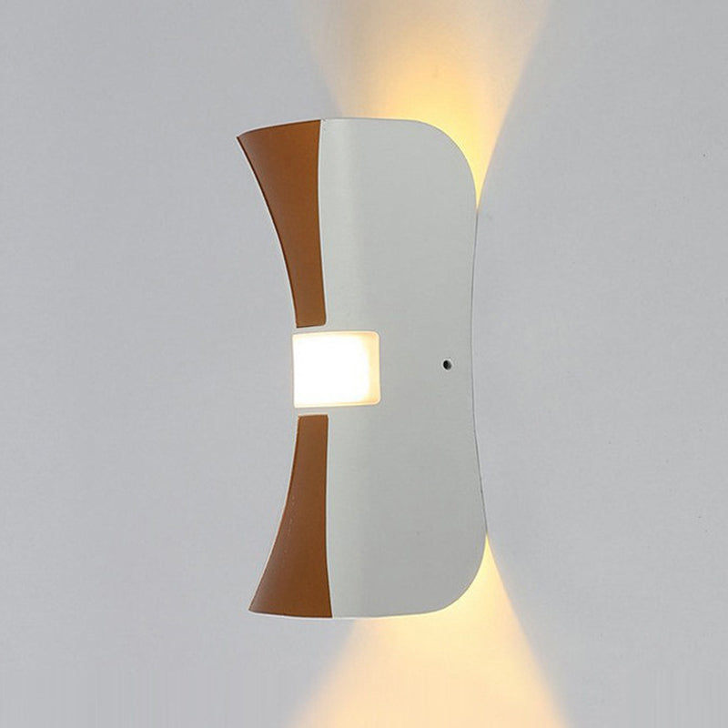 Metal Geometric Shape Wall Light Modern 2-Lights Wall Mounted Light Fixture