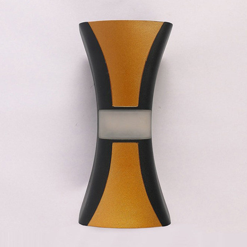 Metal Geometric Shape Wall Light Modern 2-Lights Wall Mounted Light Fixture