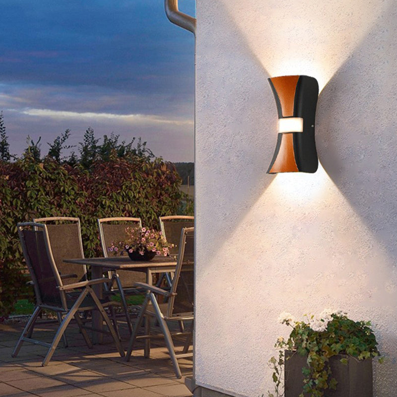 Metal Geometric Shape Wall Light Modern 2-Lights Wall Mounted Light Fixture