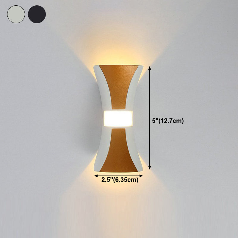 Metal Geometric Shape Wall Light Modern 2-Lights Wall Mounted Light Fixture