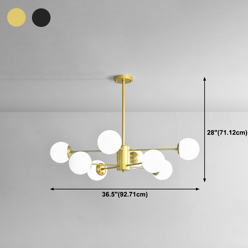 Contemporary Spherical Pendant Chandeliers Glass Chandelier Lighting Fixtures