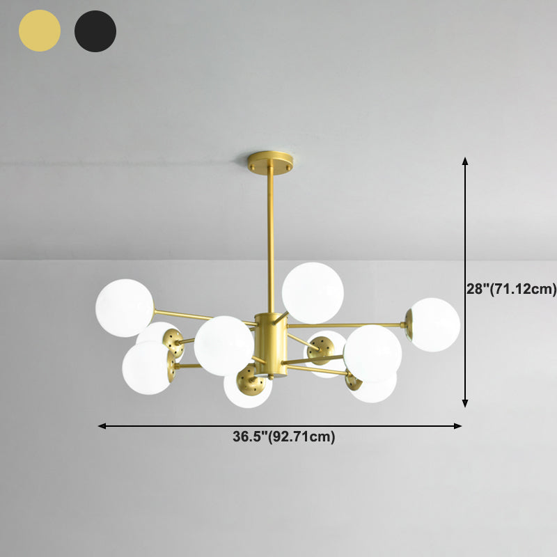 Contemporary Spherical Pendant Chandeliers Glass Chandelier Lighting Fixtures