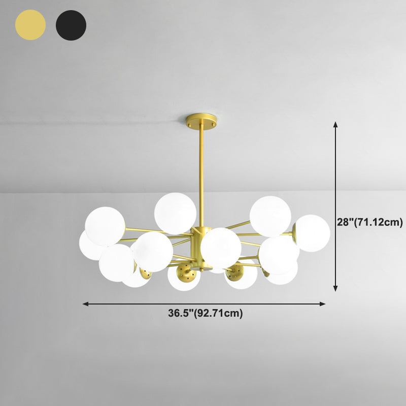Contemporary Spherical Pendant Chandeliers Glass Chandelier Lighting Fixtures