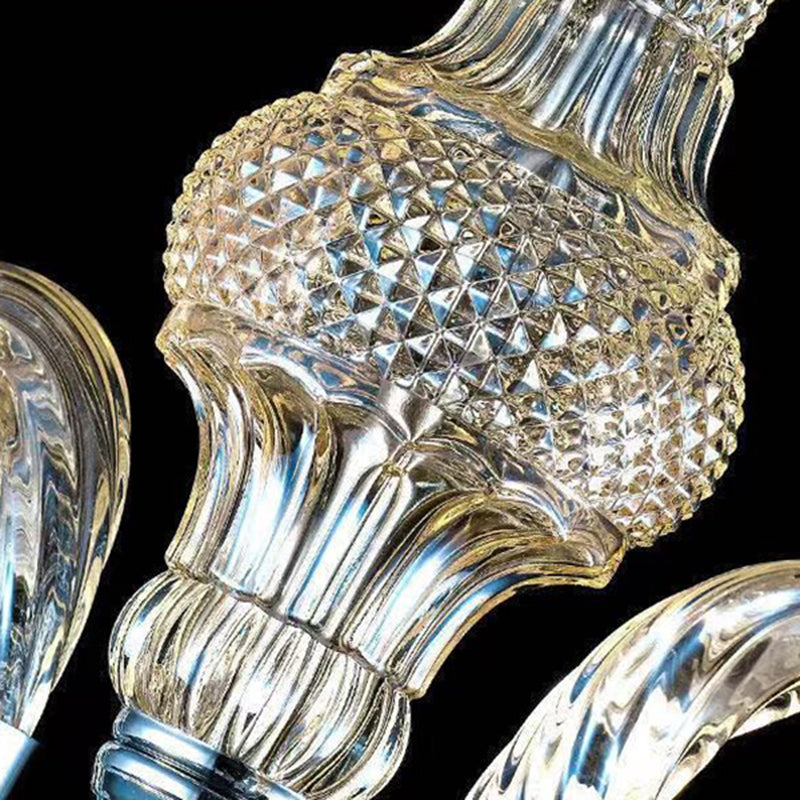 Metal Candle Pendant Lighting European Multi Lights Hanging Lamp Kit