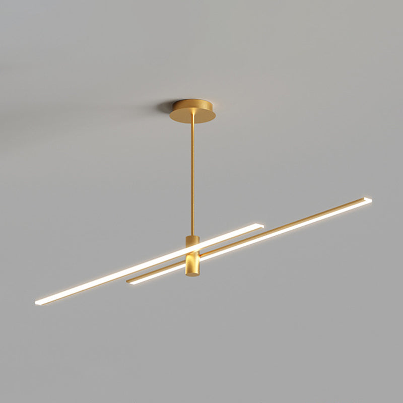 Contemporary Linear Chandelier Lights Metal Chandelier Lighting Fixtures