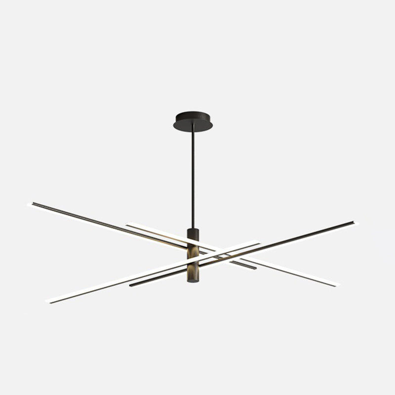 Contemporary Linear Chandelier Lights Metal Chandelier Lighting Fixtures