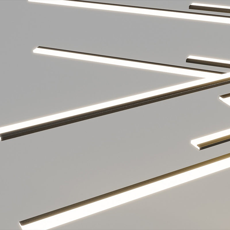 Contemporary Linear Chandelier Lights Metal Chandelier Lighting Fixtures