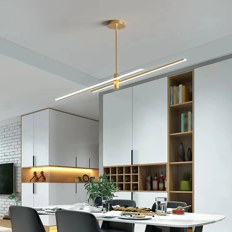 Contemporary Linear Chandelier Lights Metal Chandelier Lighting Fixtures