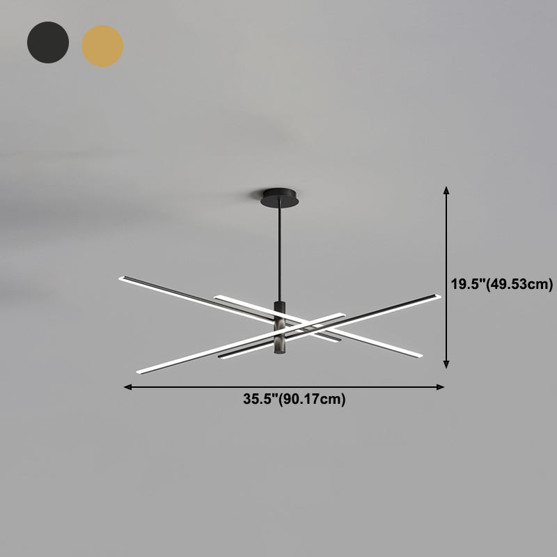 Contemporary Linear Chandelier Lights Metal Chandelier Lighting Fixtures