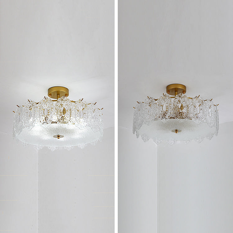 Contemporary Glass Chandelier Light Simple Pendant Lighting Fixtures for Sitting Room