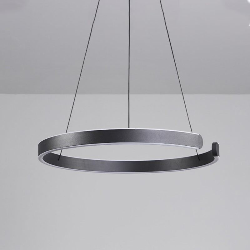 Linear Metal Pendant Light Fixtures Modern Style 2 Light Hanging Light Fixtures in Black