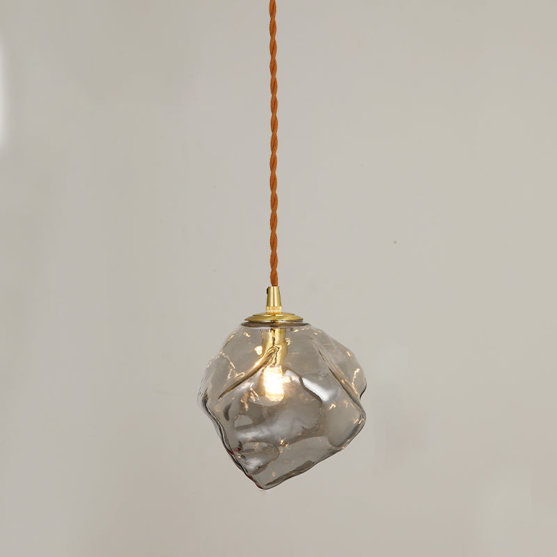 Modern Style Glass Hanging Light Household Pendent Lighting Fixture for Living Room