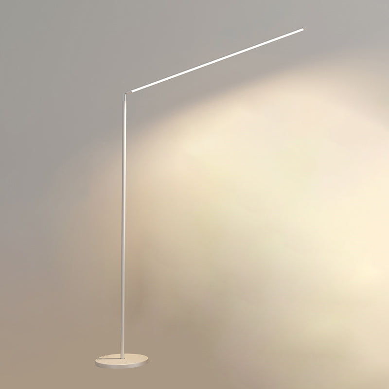 Modern Strip Shape Floor Light LED Floor Standing Light with Acrylic Shade for Bedroom