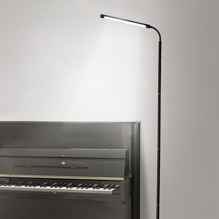 Modern Strip Shape Floor Light LED Metal Floor Standing Light with Acrylic Shade