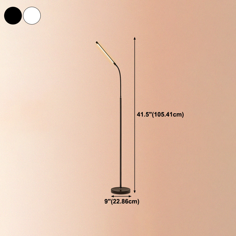 Modern Linear Floor Lamp Metal 41.5" High LED Floor Light for Living Room
