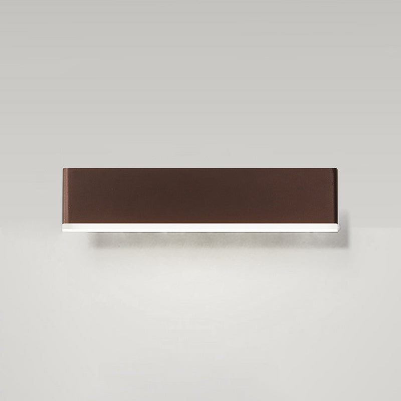 Modern Style Rectangle Shape Wall Sconce Metal 1 Light Wall Lighting for Bedroom