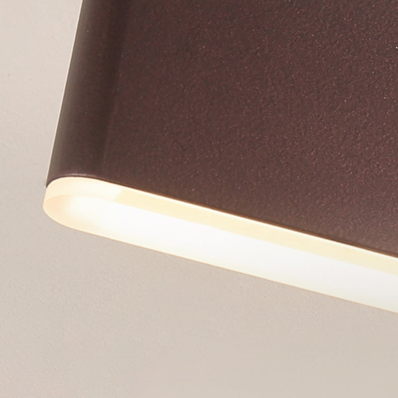 Modern Style Rectangle Shape Wall Sconce Metal 1 Light Wall Lighting for Bedroom