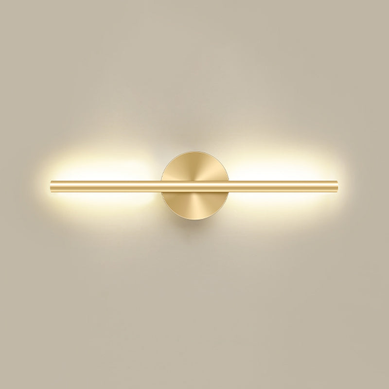 Linear Shape Metal Wall Sconce Lighting Modern Style 1 Light Wall Lighting for Living Room