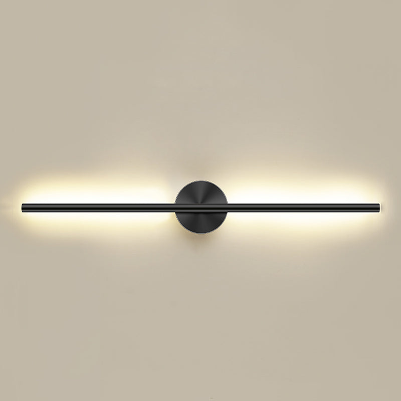 Linear Shape Metal Wall Sconce Lighting Modern Style 1 Light Wall Lighting for Living Room