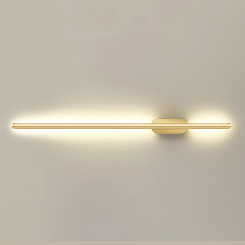 Linear Shape Metal Wall Sconce Lighting Modern Style 1 Light Wall Lighting for Living Room
