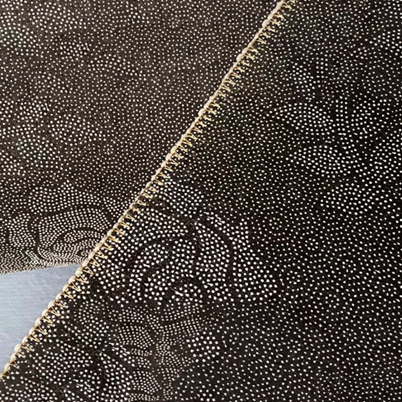 Grey Contrast Color Rug Polyester Modern Area Rug Washable Rug for Living Room