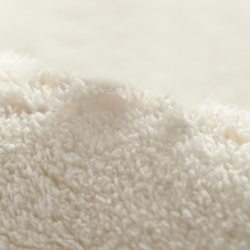 Beige Striped Rug Polyester Modern Rug Stain Resistant Rug for Living Room