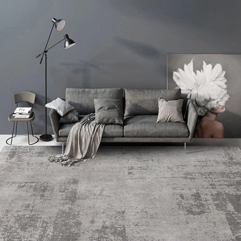 Beige Striped Rug Polyester Modern Rug Stain Resistant Rug for Living Room