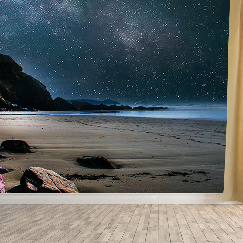 Decorative Photography Mural Wallpaper Beautiful Beach Indoor Wall Mural