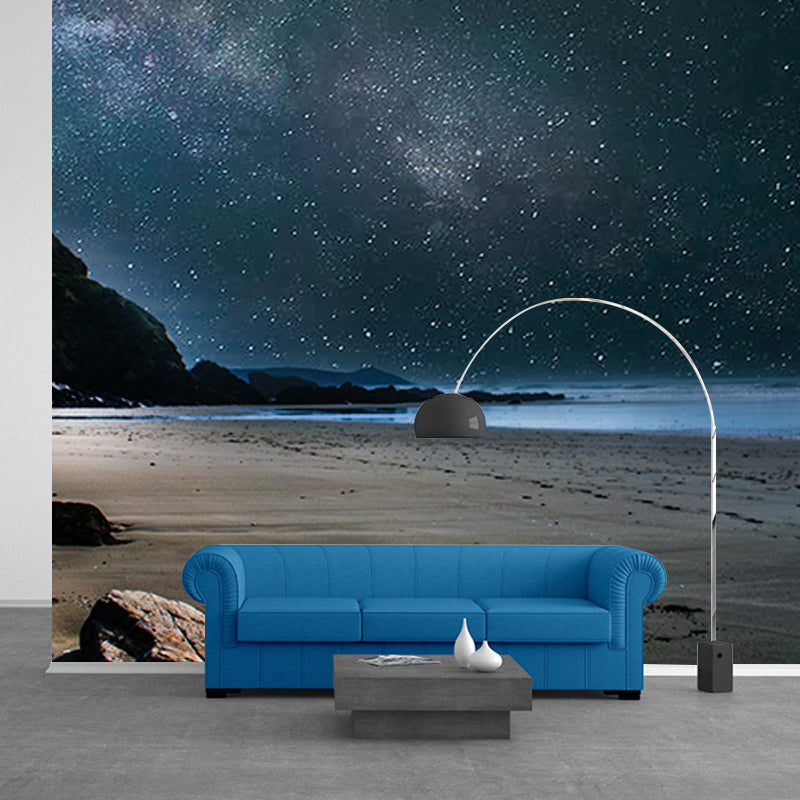 Decorative Photography Mural Wallpaper Beautiful Beach Indoor Wall Mural