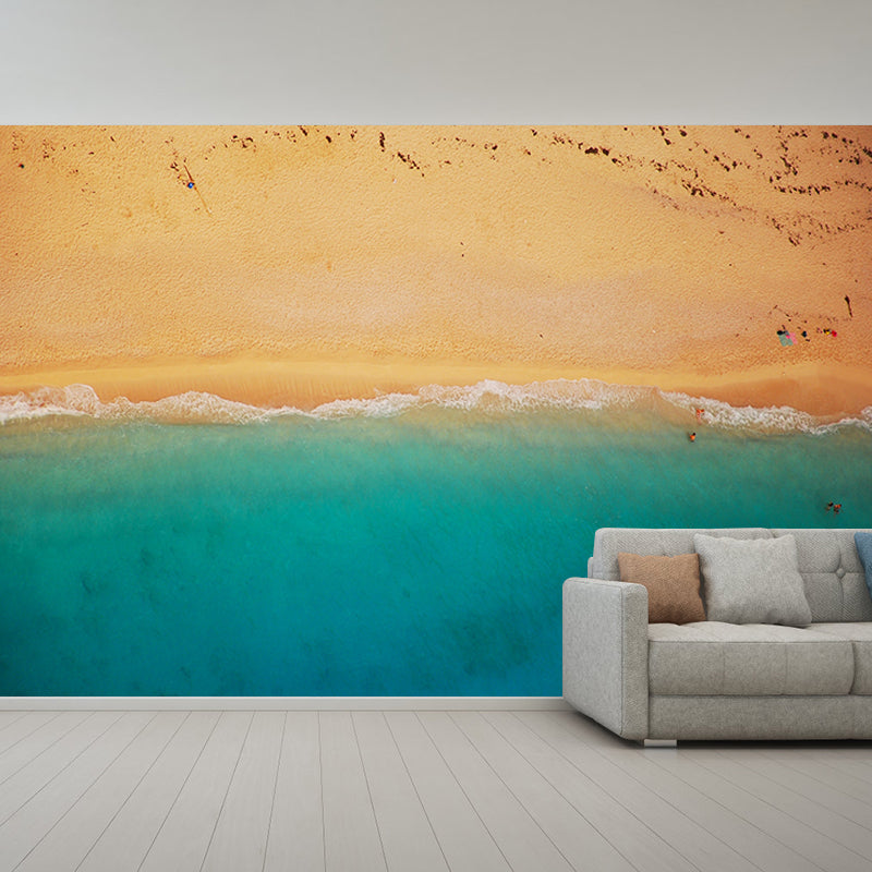 Beautiful Beach Photography Mural Wallpaper Environment Friendly Living Room Wall Mural