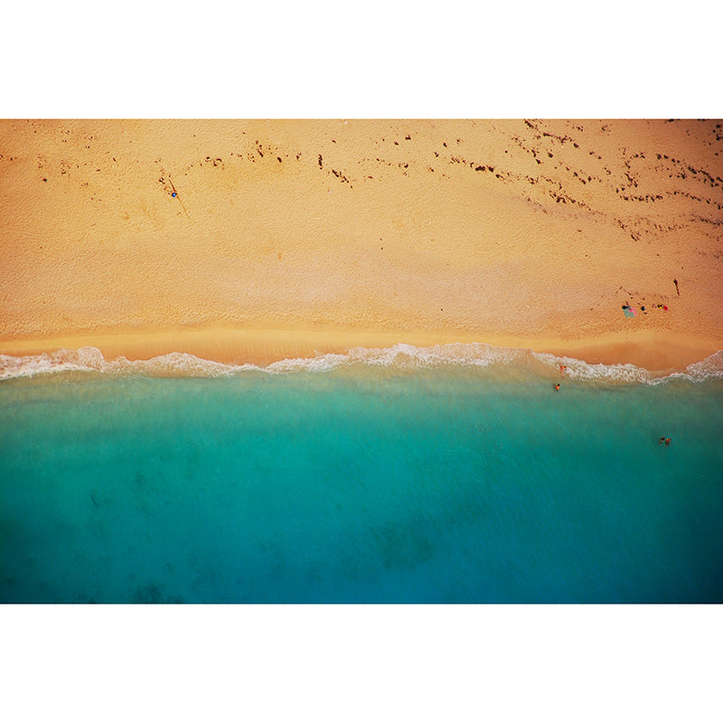 Beautiful Beach Photography Mural Wallpaper Environment Friendly Living Room Wall Mural