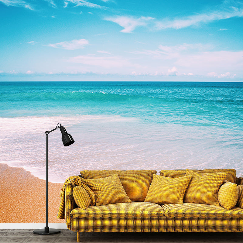 Photography Stain Resistant Mural Wallpaper Beautiful Beach Indoor Wall Mural